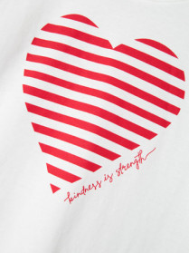 NAME IT T-shirt Fesko  Chinese Red Heart Bright White